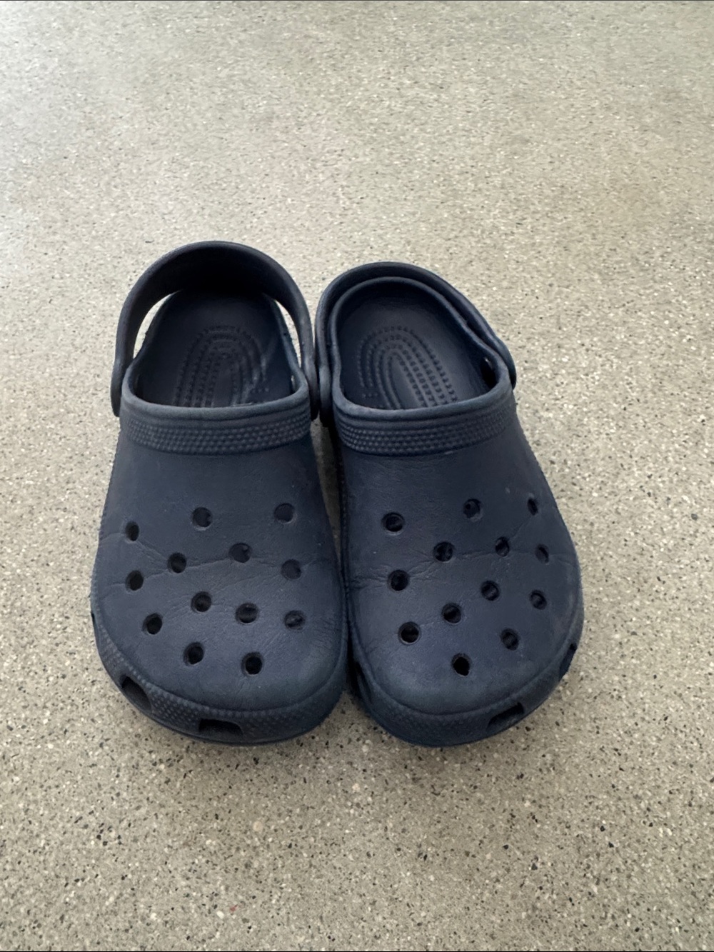 Dark blue crocs- little kid size 10/11